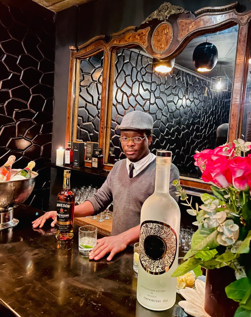 The Vault — bartender at the whisky and champagne bar